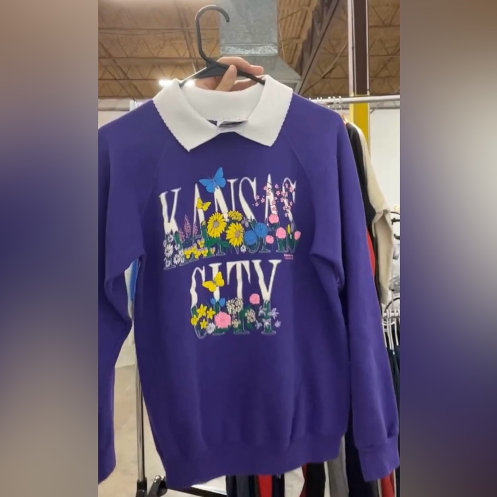 Vintage Kansas City Floral Sweater